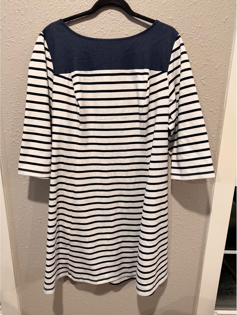 Studio One New York Women's Striped Navy and White Dress Size 18W